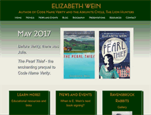 Tablet Screenshot of elizabethwein.com